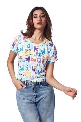 Printed T-Shirts Blue-BLUE / L