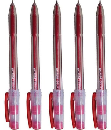 NATARAJ GELIX RED GEL PEN  (Pack of 50 Pens)