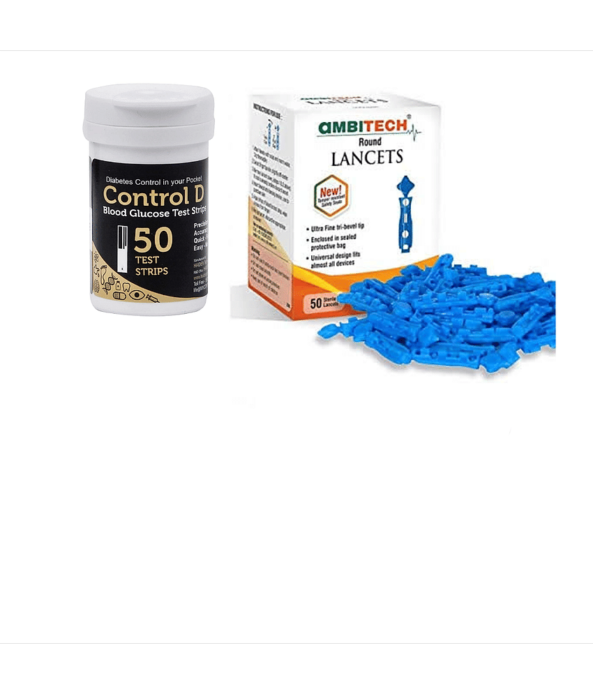 Control D 50 Test Strips With 50 Lancets