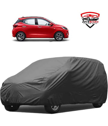 AutoRetail Car Body Cover for Hyundai i10 [2011-2013] Without Mirror Pocket ( Pack of 1 ) , Grey
