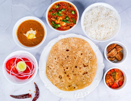 Matar Paneer Thali