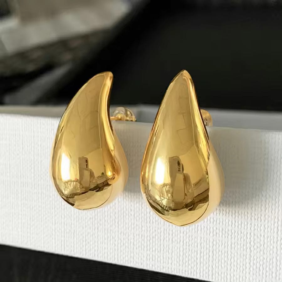 Water Drop Celebrity Fashion Earring Trendy-Gold