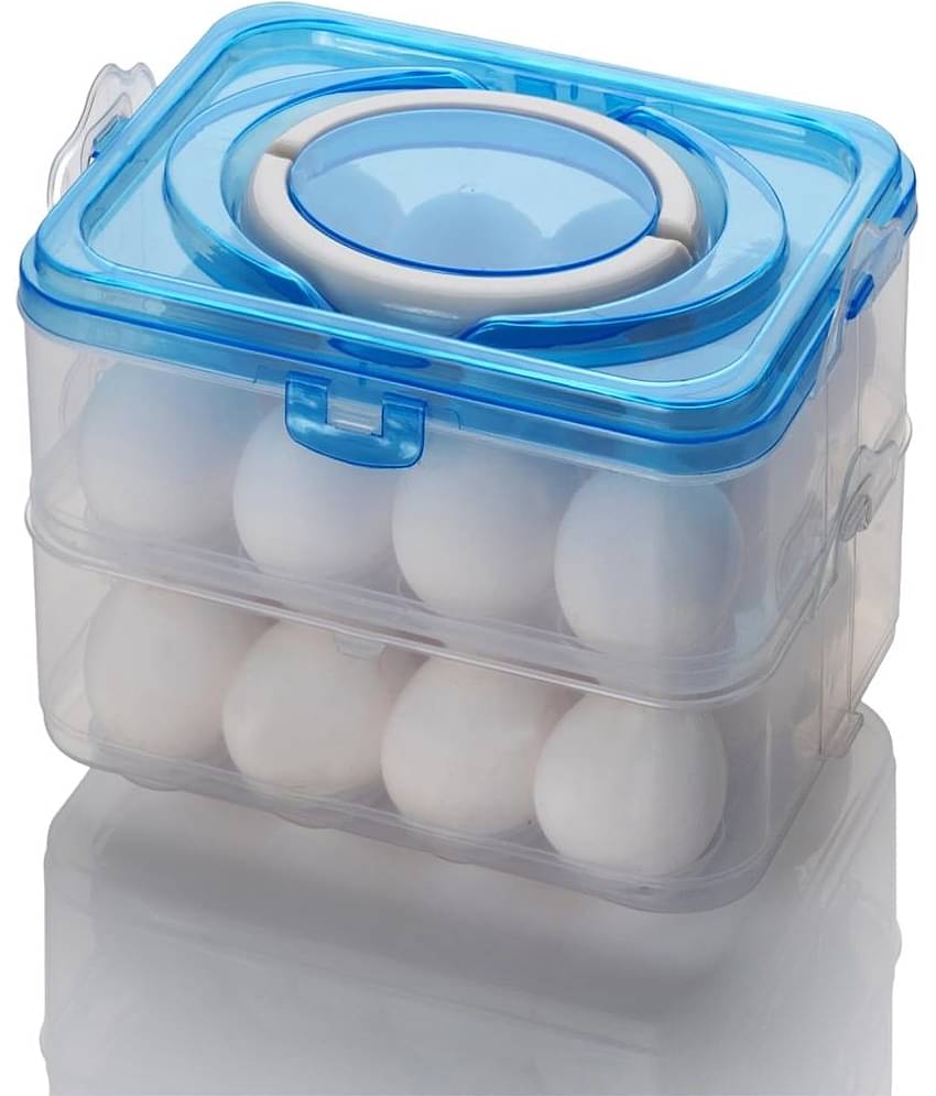 iview kitchenware 24 Separator Refrigerator Egg Storage Container/Egg Box/ Egg storage basket with Carry Holder
