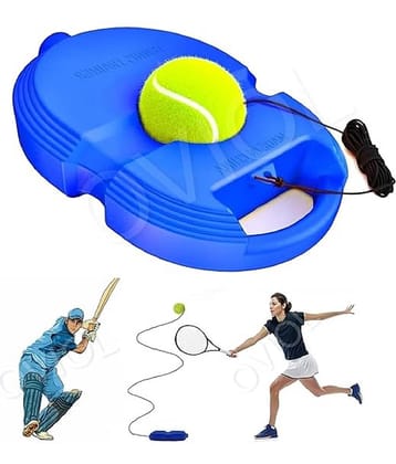 FEDIFU  Tennis Trainer Rebound Ball with String Solo Tennis Trainer Set Self Tennis Practice Ball with String Cricket Trainer Rebound Ball with Rope Fill Sand or Water