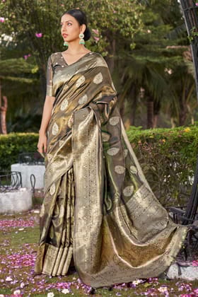 Metallic Shimmer Silk Saree