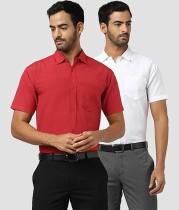 DESHBANDHU DBK - Multicolor Cotton Blend Regular Fit Men's Casual Shirt ( Pack of 2 )