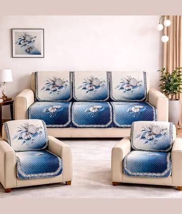 ONAVH 5 Seater Velvet Sofa Cover ( Pack of 1 )