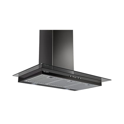 Designer Electric Kitchen Chimney  Push Button Control 90cm 1000 m3/h - Black (6062 90 BL)
