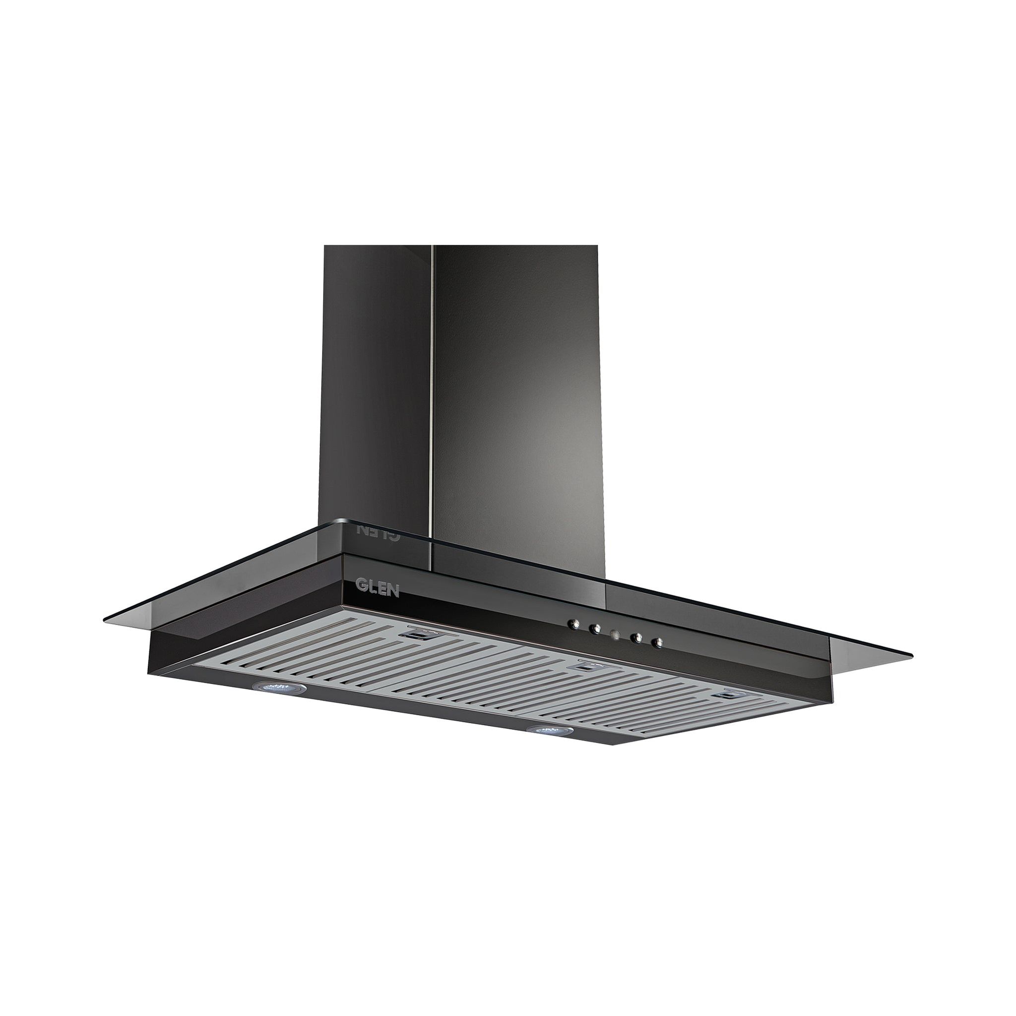 Designer Electric Kitchen Chimney  Push Button Control 90cm 1000 m3/h - Black (6062 90 BL)