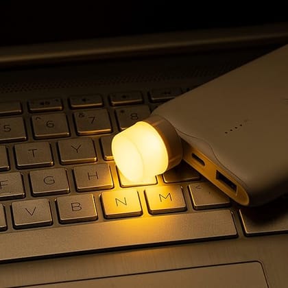 MEHRAAZ STORE Mini USB Night Light, USB Light, Energy-Saving Light, Compact LED Bulb, Portable Lighting, Ambient Lighting, Decorative Lamp, USB Light for Car, Bedroom, Nursery, Bathroom