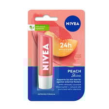Nivea Peach Shine Lip Balm 4.8 Gms
