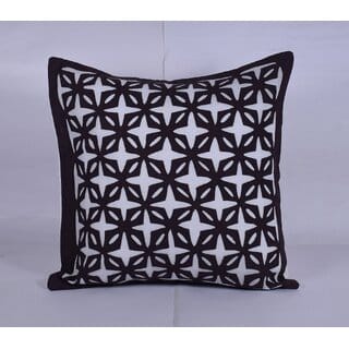 Tie Dyed Applique Black Cushion Cover