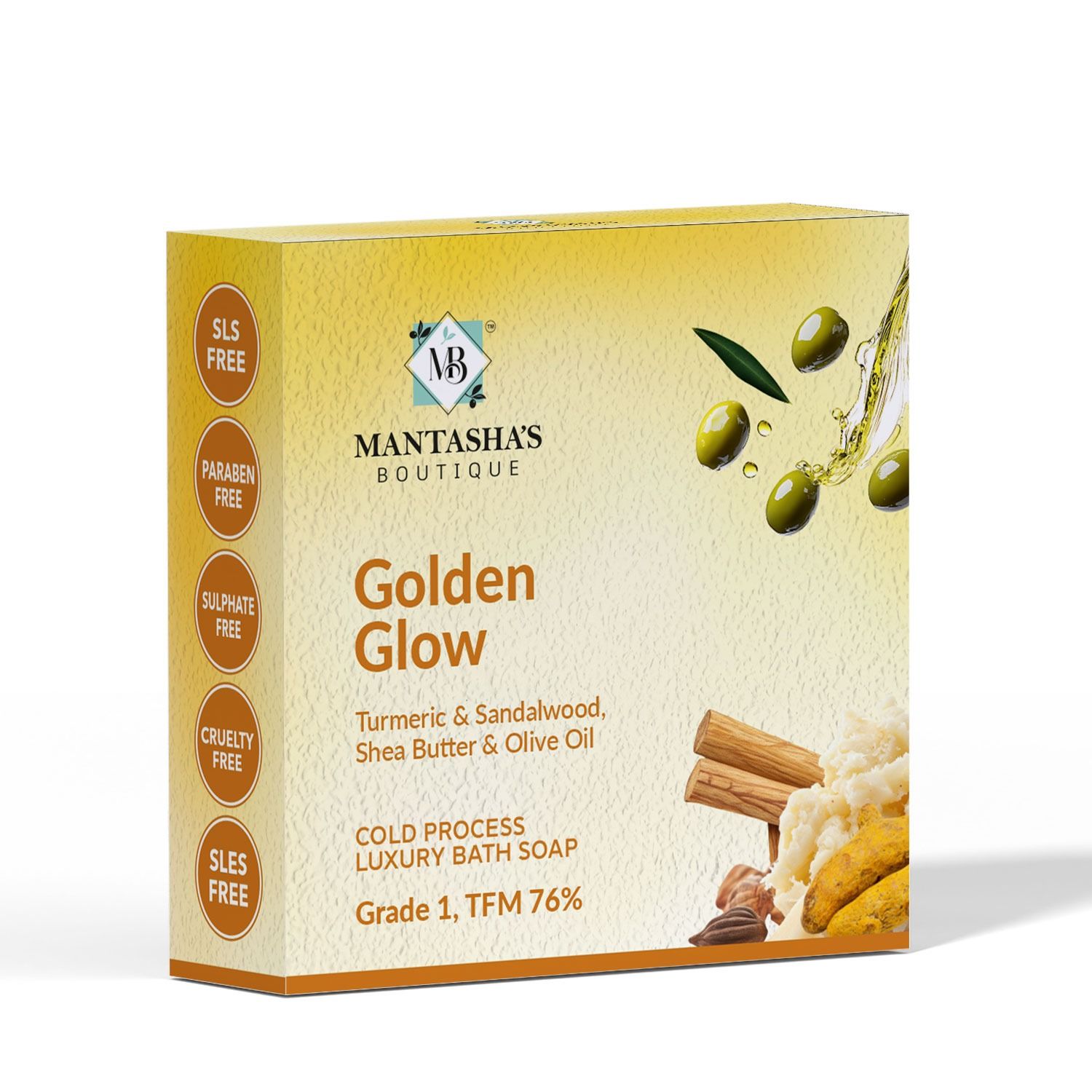 GOLDEN GLOW TURMERIC & SANDALWOOD Soap