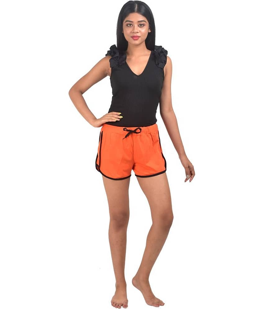 powermerc Cotton Hot Pants - Orange