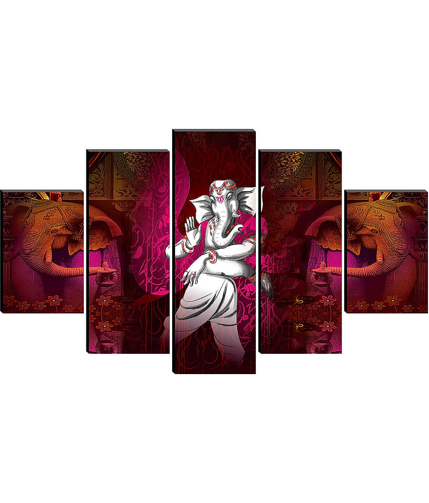 Saf Lord Ganesh Ji Religious Wall Hanging Framed Painting