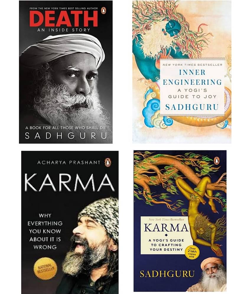 ( Combo of 4 books ) Karma: Why Everything You Know & Inner Engineering & Death & Karma A Yogi's