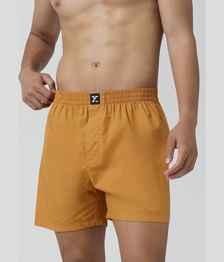 XYXX Pack of 1 Cotton Boxers For Men's ( Gold )