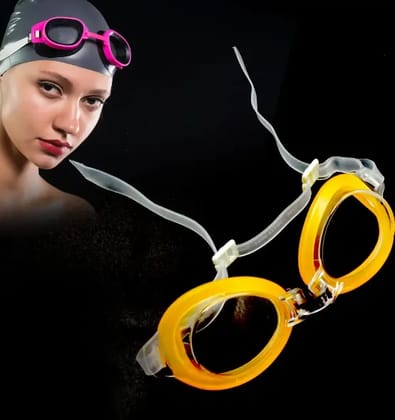 Cute Design Adjustable Swimming Goggles Summer Season Pool Party Swim Sunglasses For Kids Boys, Clear Vision Anti-Fog Waterproof (1 Pc )