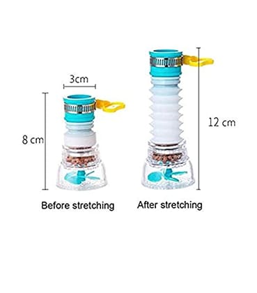 STORE77 360® Adjustable Rotating Water Saving Nozzle Shower Head Faucet Multiple Types of Output Water Valve Splash Regulator Filter Kitchen Tap Accessories || Adjustable Splash Sprinkler