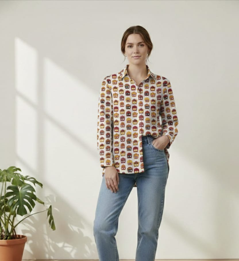 COTTON SHIRT FOR WOMEN Rajasthani Traditional./
