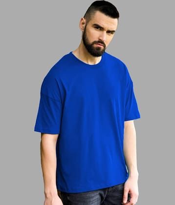 Leotude Pack of 1 Cotton Blend Oversized Fit Men's T-Shirt ( Orange )