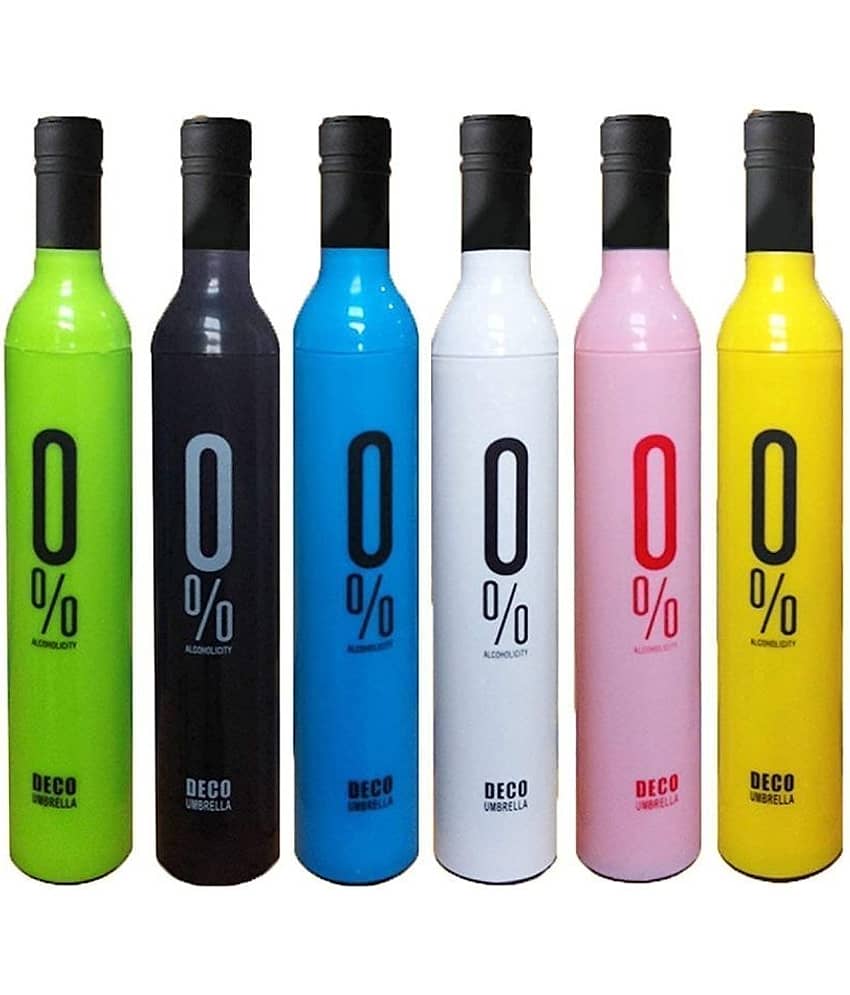 New Style Windproof Double Layer Umbrella with Bottle Cover Umbrella for Rain