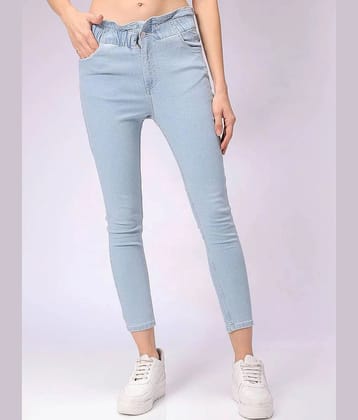 Freehand - Light blue Cotton Blend Slim Fit Womens Jeans ( Pack of 1 ) - None