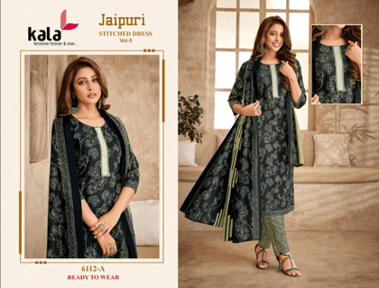 Jaipuri Kala Readymade Pant Style Suits Vol 5