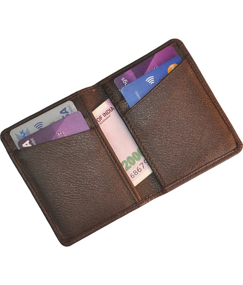 Hide&Sleek Flap Blue Card Holder