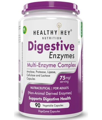HEALTHYHEY NUTRITION Digestive Enzyme 90  Capsules 75 mg Capsule