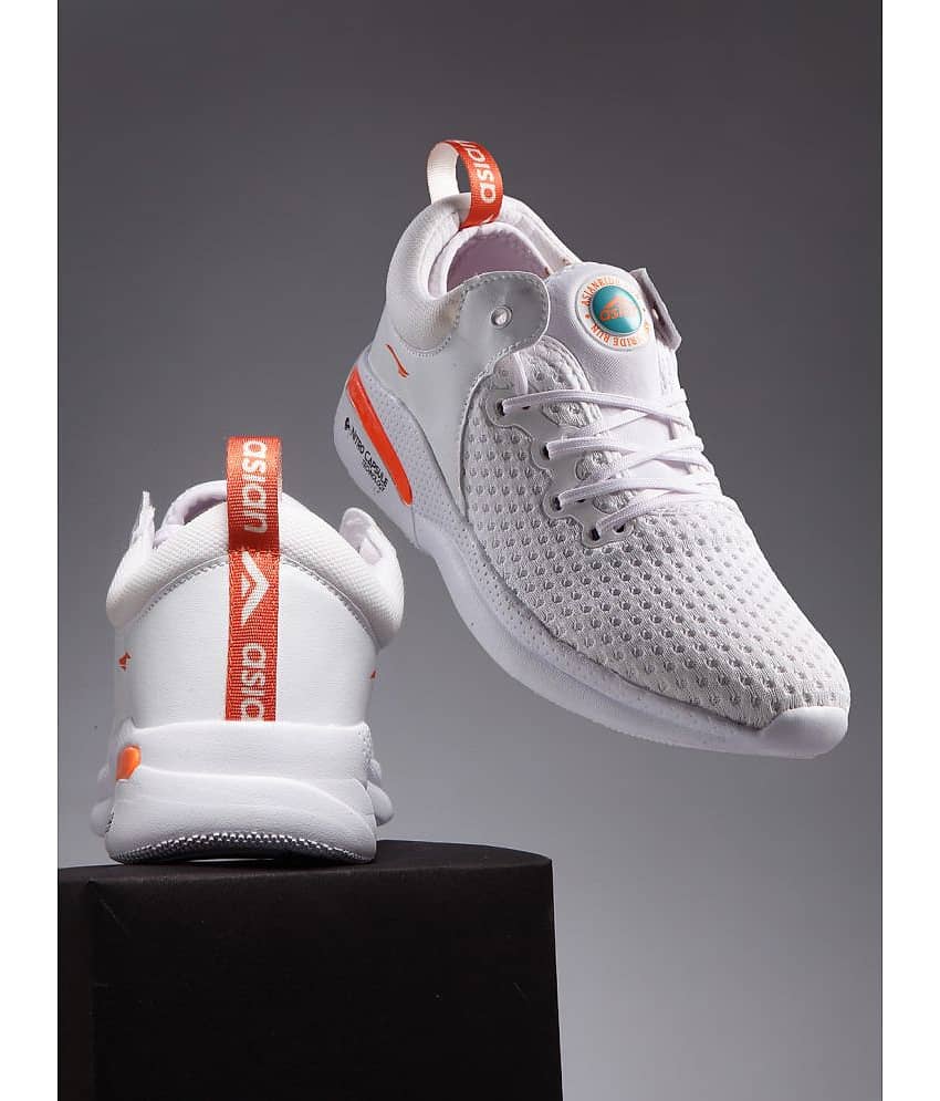 ASIAN  White  Men's Sports Running Shoes