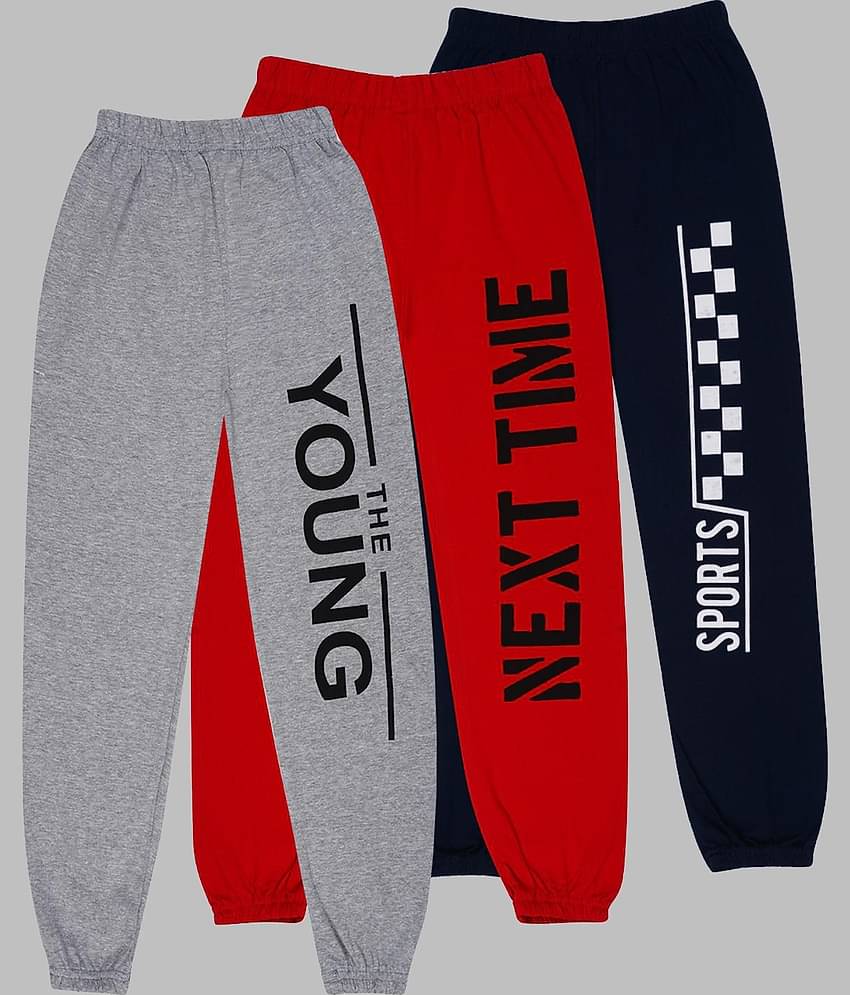 Santee Pack of 3 Boys Cotton Blend Trackpant ( Multi Color )