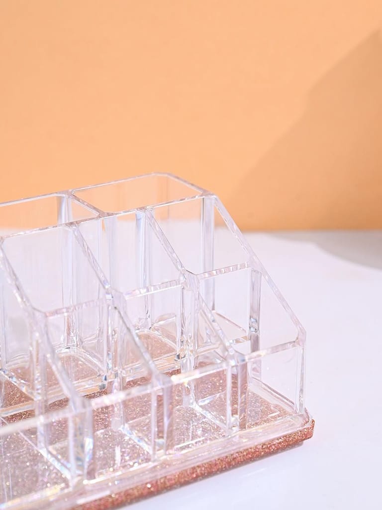 6-Compartment Clear Acrylic Makeup Organizer