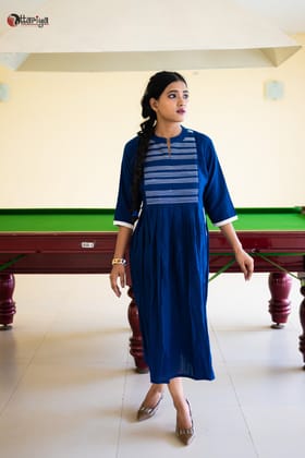 Indigo organic Dress-M