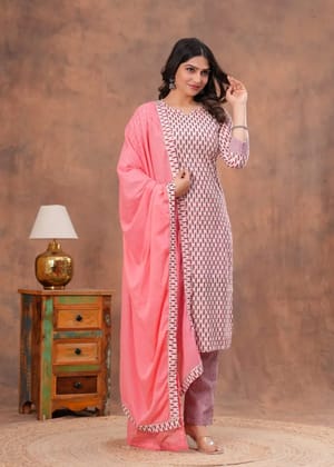 Stitched Cotton Sets Elegant Hand Block Printed Cotton Kurti Sets perfect for daily wear and festive occasions!Comfort fit | Soft breathable fabric | Beautiful hand block prints...