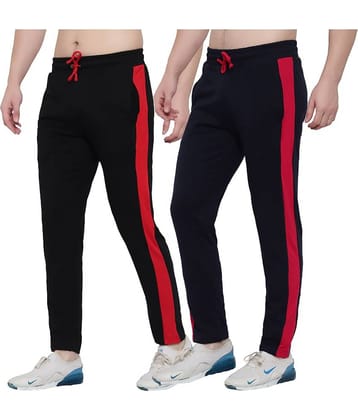 Diaz - Multi Cotton Men's Sports Trackpants ( Pack of 2 )