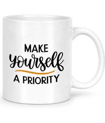 Idream Quote Printed Ceramic Coffee Mug 1 Pcs 330 mL