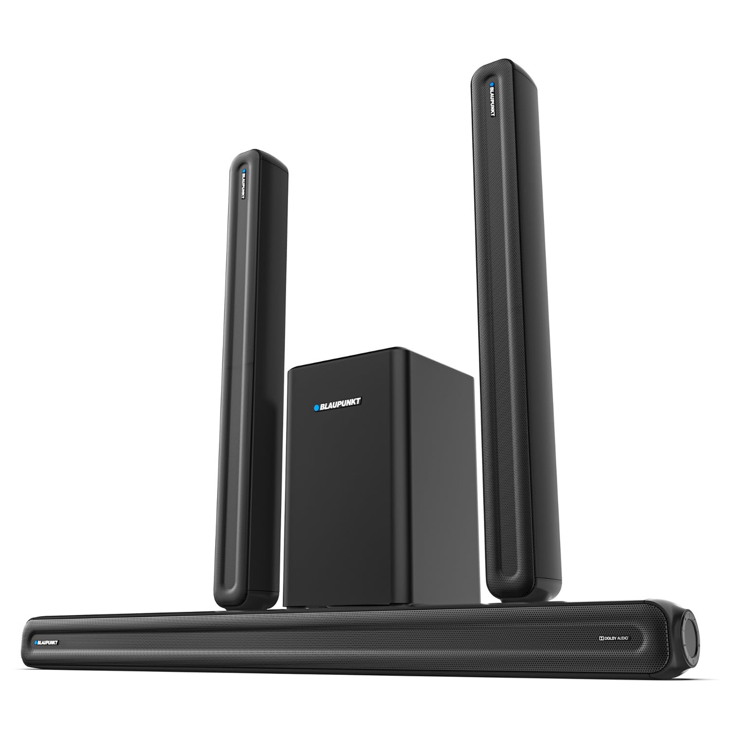 Blaupunkt SBW600 5.1 Dolby Audio Home Theater Surround Soundbar with Wireless Rear Satellites, Subwoofer and Remote Control-Black