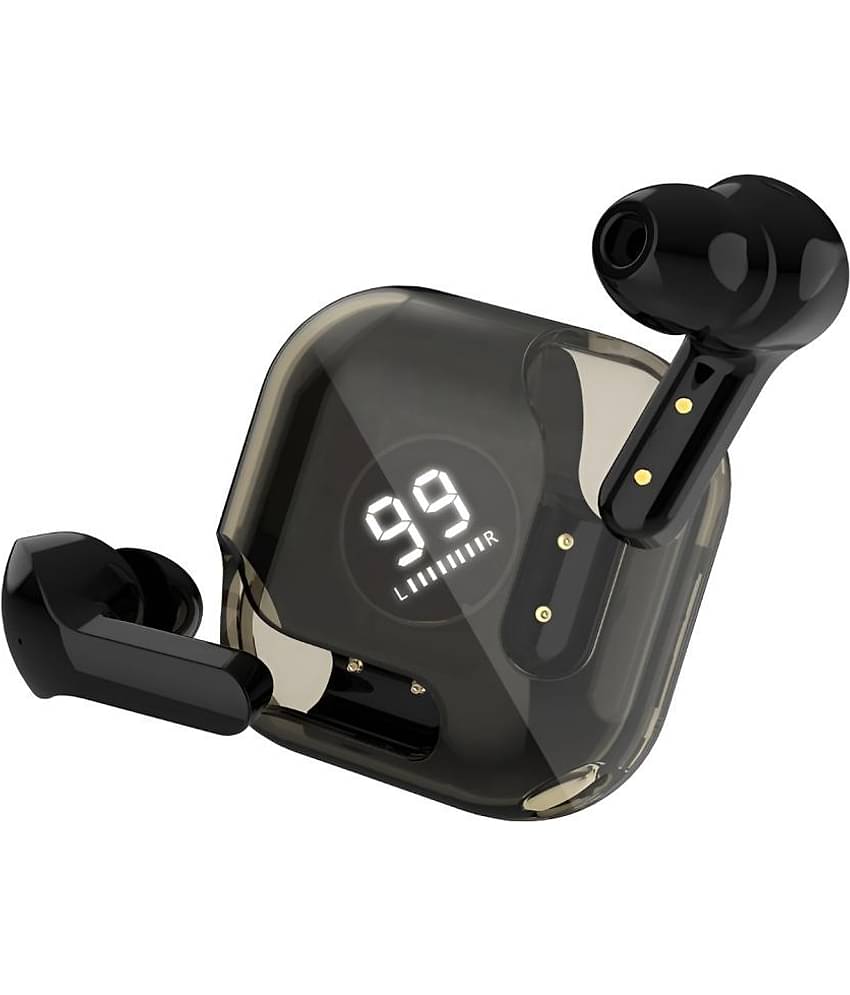 VEhop Flash Pods Bluetooth True Wireless (TWS) In Ear 30 Hours Playback Low Latency,Powerfull bass IPX4(Splash & Sweat Proof) Black