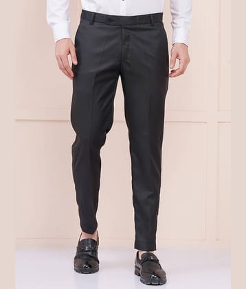 AXOLOTL Regular Flat Men's Formal Trouser - Black ( Pack of 1 )