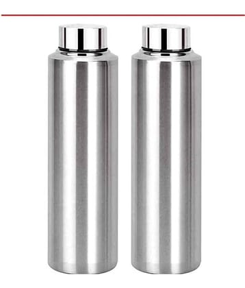 AKG. Buy One Get One Free Silver 600 mL Stainless Steel Fridge Bottle set of 2