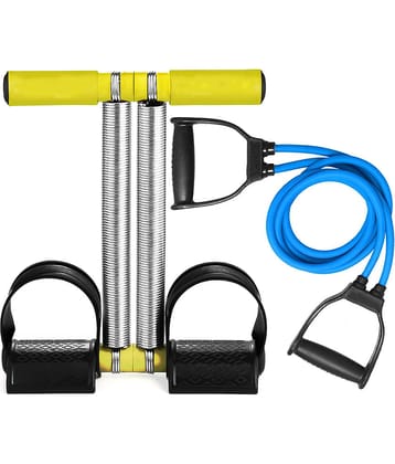 Double Spring Tummy Trimmer For Workout & Heavy Resistance Tube Ab Exerciser