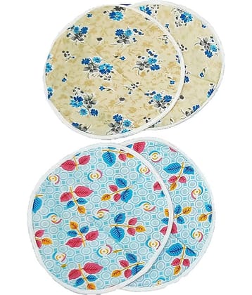 4 Pieces Roti Cover/Chapati Cover/Roti Rumals (Multicolour)