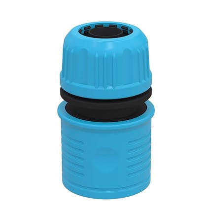 DIVINE TREE Hose Nozzle Garden Water Hose Quick Connector 1/2 Inch for Garden Hose Pipe Fitting (Blue)