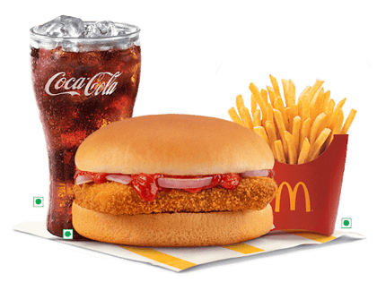 EVM Schezwan Veg Burger