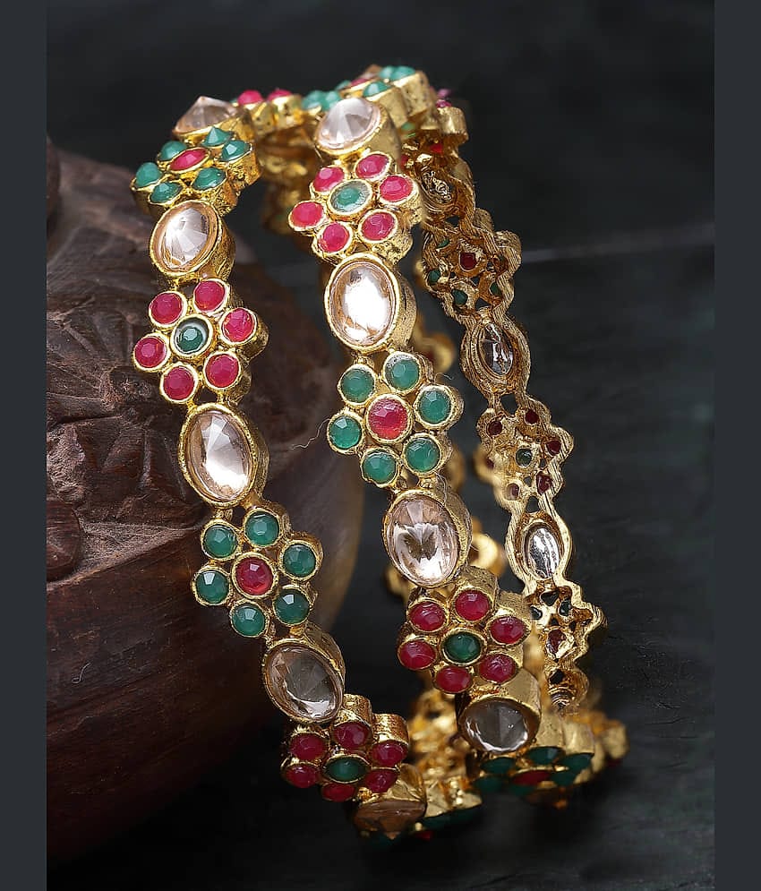 Sukkhi Multicolor Bangle Set ( Pack of 2 )