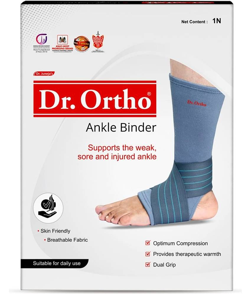 Dr.Ortho Ankle Brace/Band With Elastic Strap For Ankle Pain Relief | Ankle Binder - Universal Size