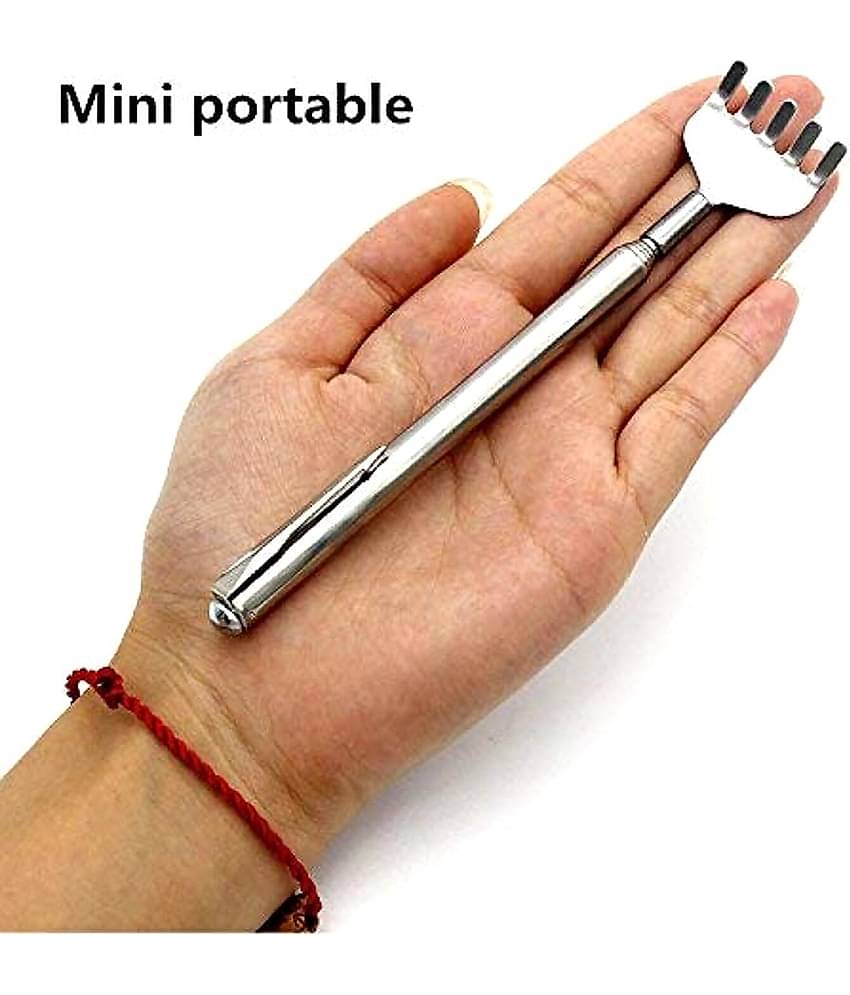 Gatih Back Itch Scratcher Telescopic Back Anti Khujli Massage Scratcher Steel Extendable