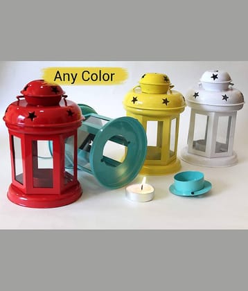 Arsalan Table Top and Hanging Iron Tea Light Holder - Pack of 4