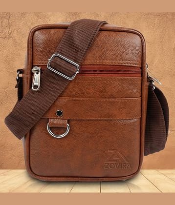 Zovira 10 Ltrs Peach Sling Bag for Unisex